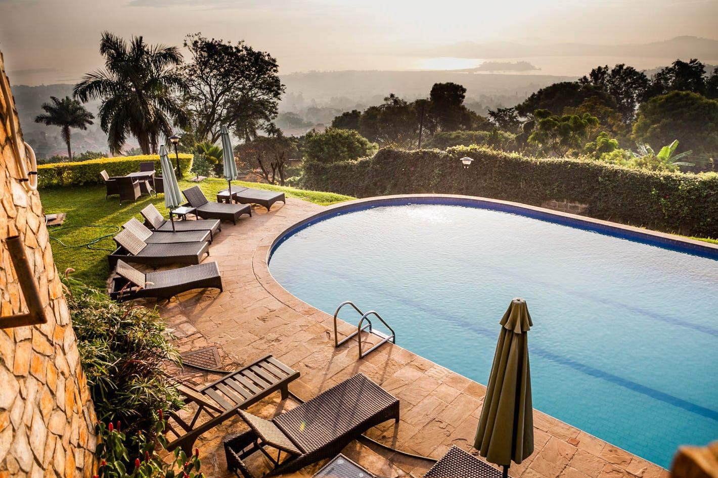Private pool deck